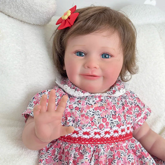 “Zoe” – La bambola Reborn alta 60 cm realizzata a mano in silicone