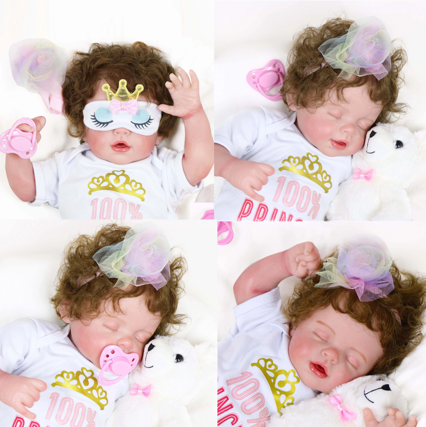 Aura – Bambola Reborn Bambina da 53 cm in Edizione Limitata che Dorme con Corpo Appesantito