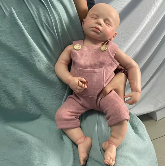 “Ella” – 50 cm full silicone reborn baby doll with hand-painted details