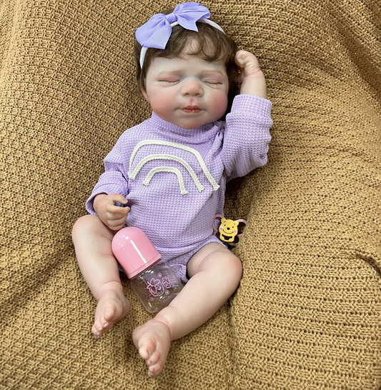 Ariel – 50 cm Realistische Reborn Babypuppe mit Geschlossenem Blick – Junge oder Mädchen erhältlich
