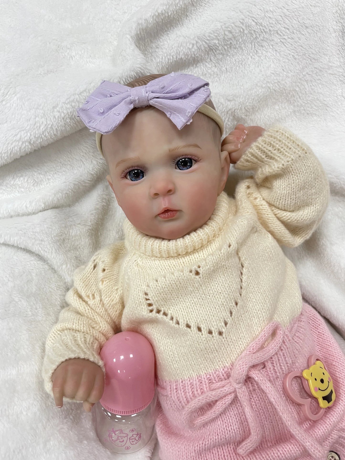 Lia – 48 cm liebevoll gestaltete Reborn Babypuppe mit natürlichem Charm