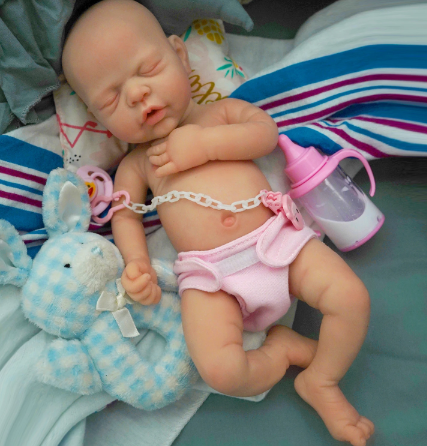 Liam & Nova – 30 cm Reborn Silikonbabys zur Adoption – Realistische Babypuppen im Set