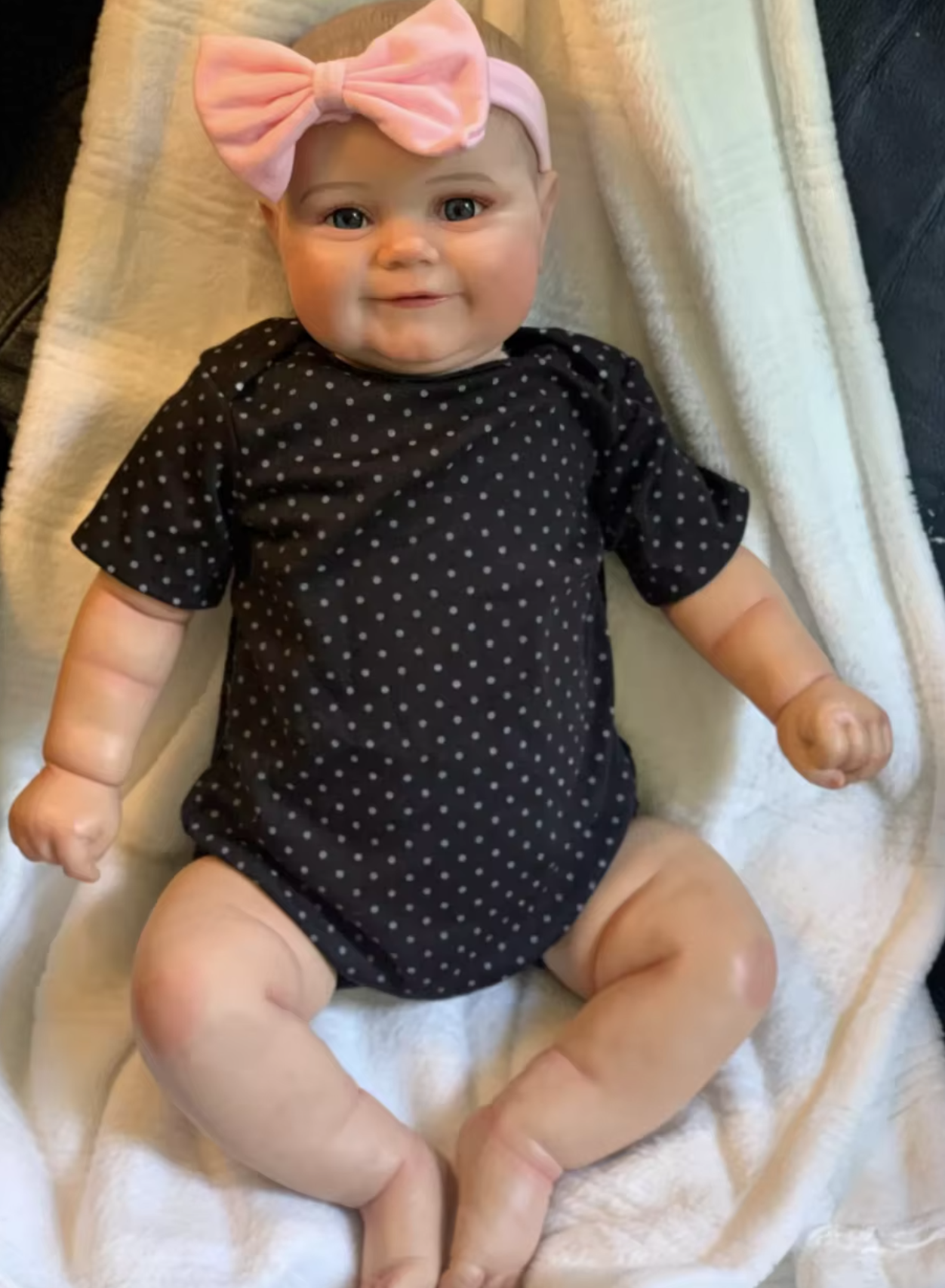 Maddie – 48 cm Lächelnde Reborn Babypuppe mit Sichtbaren Adern & 3D-Hautton