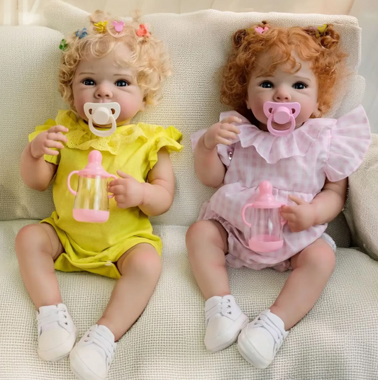 Isla & Evie – Liebevoll gestaltete Reborn Zwillingspuppen wie echte Neugeborene