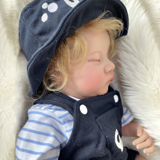 Finley – 41 cm Silikon Reborn Babypuppe Junge mit realistischen 3D-Handbemalten Details